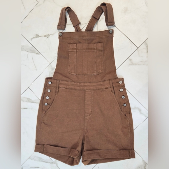 Judy Blue Pants - Judy Blue Brown Denim Overalls Shirts Size 1XL